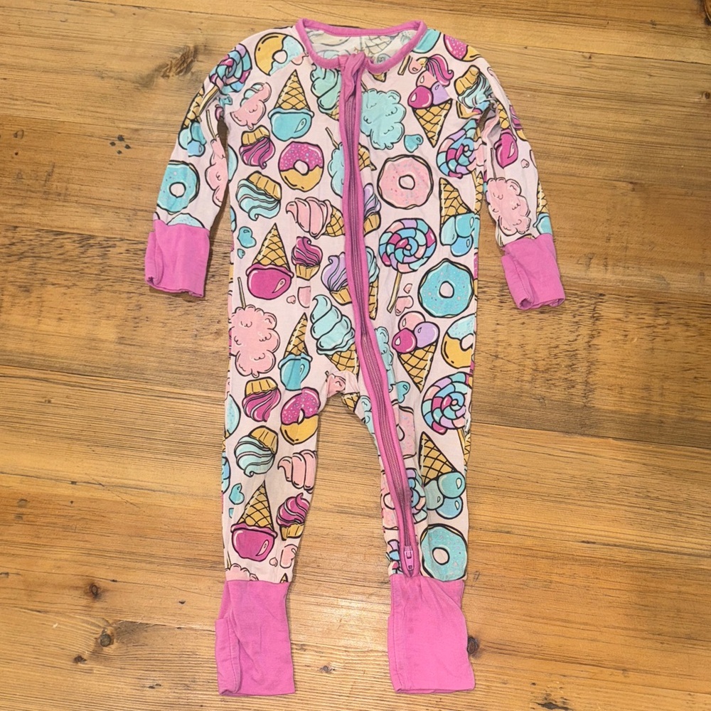 Little Sleepies Pink and Blue Sweet Treats Kids One Piece